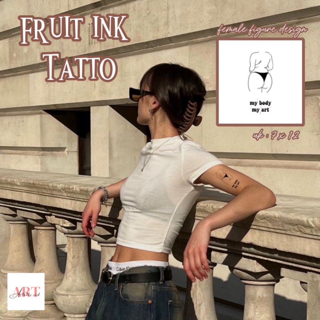 FEMALE FIGURE Fruit Ink Tatto Semi Permanent