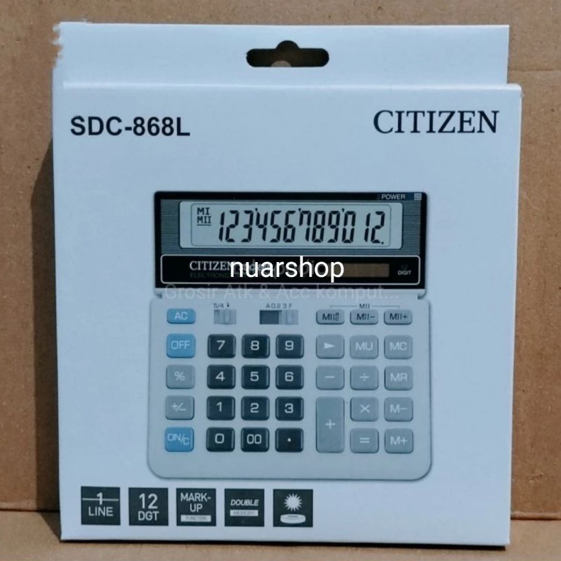 

KODE R74R KALKULATOR CITIZEN SDC868L ASLI ORGINAL MERK CITIZEN