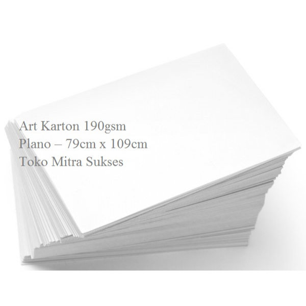 

Kertas Art Karton Plano 79cm x 109cm HARGA PER LEMBAR