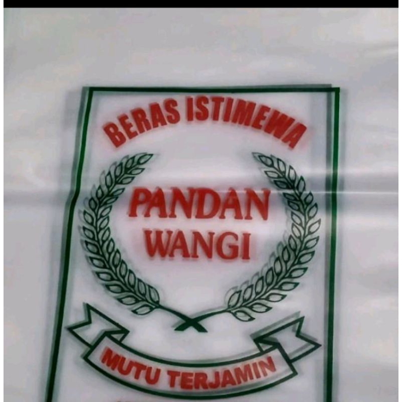 Plastik Kemasan Beras pandan wangi 3kg 100pcs