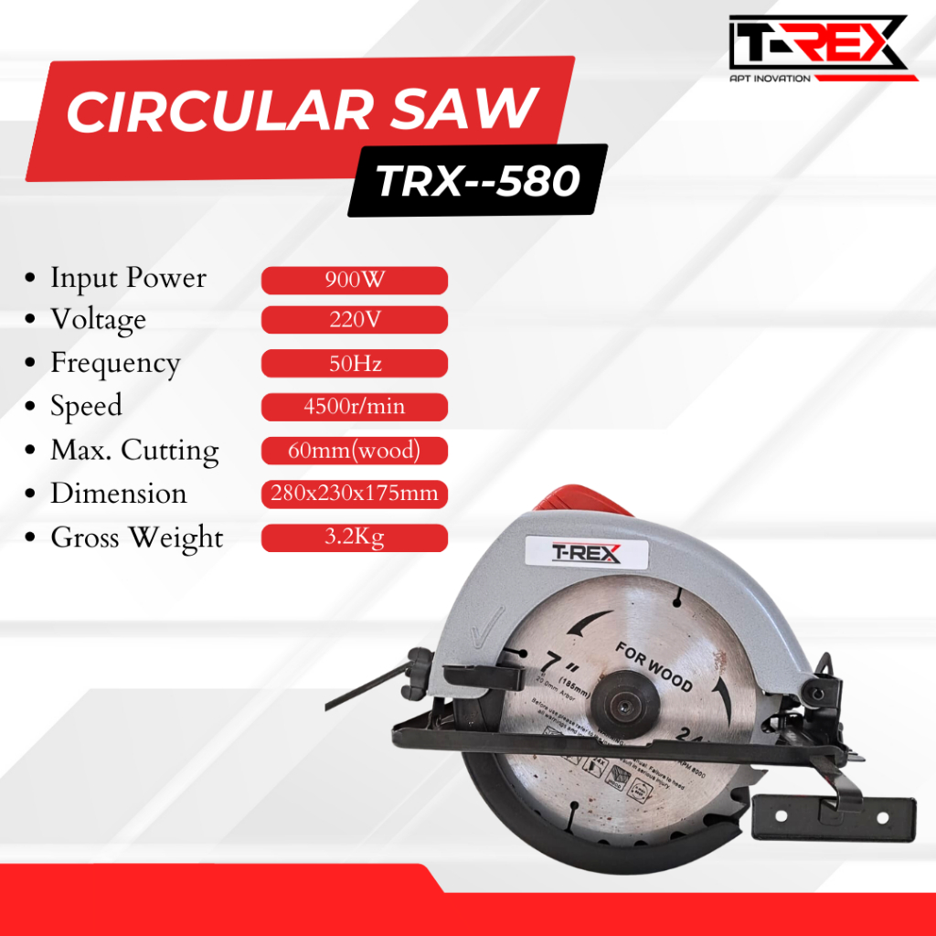 TREX Gergaji Multifungsi Circular Saw Mesin Potong Kayu Mesin Serkel Kayu Japan Tehnologi Mesin Poto