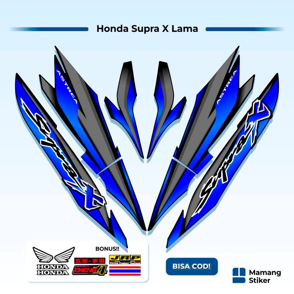 Striping Supra X Lama Variasi (21) Original Custom Wave Thailand Old 2000 2001 2002 2003 2004