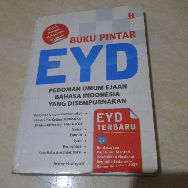 BUKU PINTAR EYD - EYD TERBARU - INOER HIDAYATI
