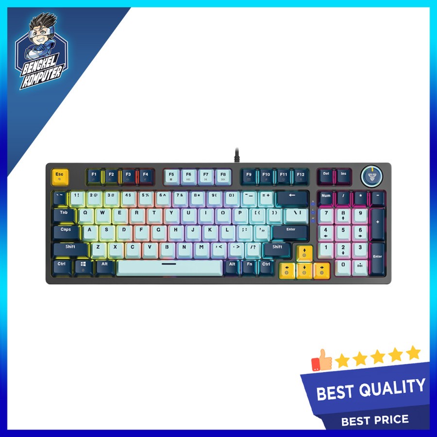 KEYBOARD GAMING FANTECH ATOM 96 SKY BLUE - BLUE SWITCH