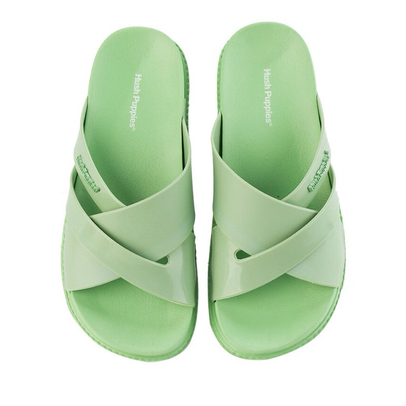 PSPGN.CO | original branded hush puppies peyton slip on kf10180 sandal wanita flat slide