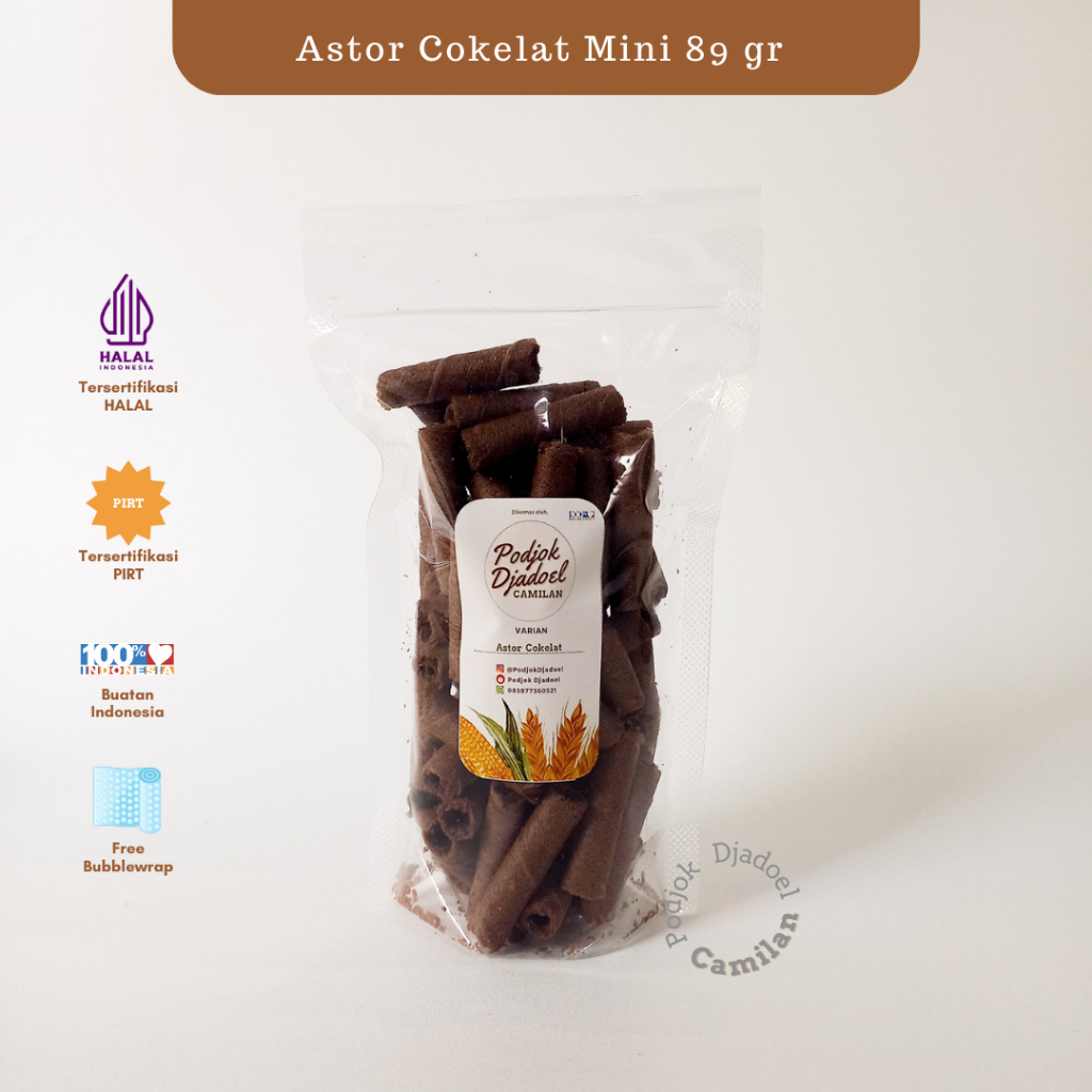 

[PodjokDjadoel] Astor Wafer Roll Mini Barcelona Rasa Cokelat 89 gr