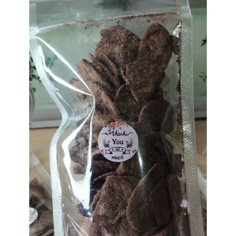 

Keripik Pisang Coklat/cemilan keripik pisang coklat 75gr