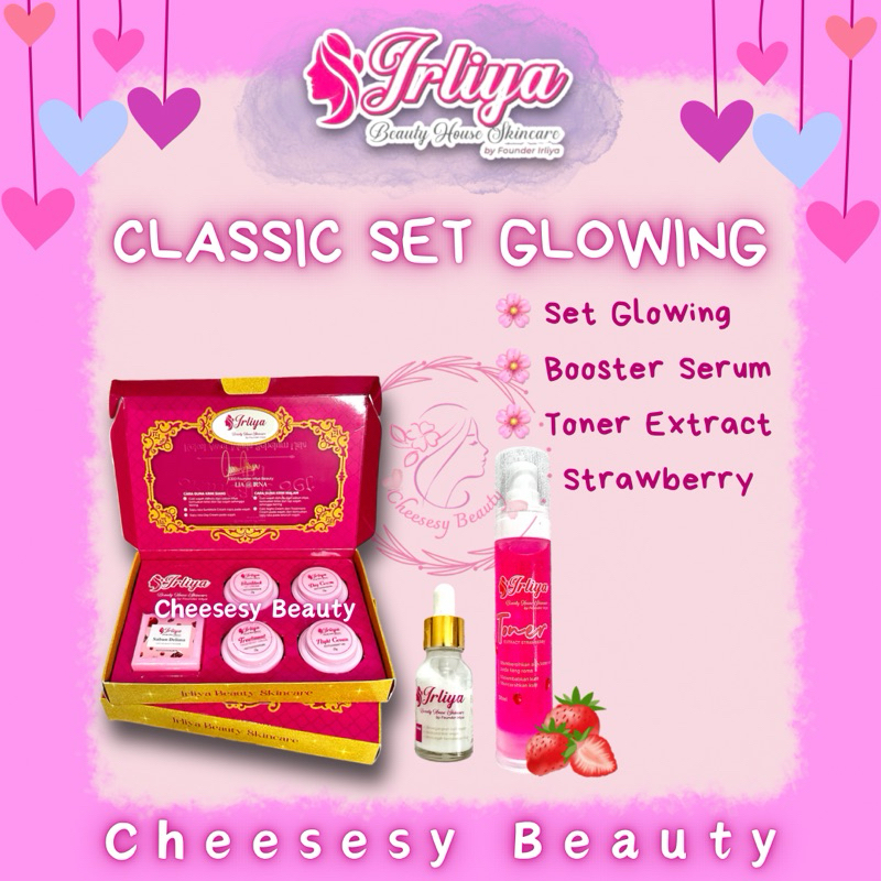 IRLIYA BEAUTY SKINCARE ( CLASSIC SET GLOWING/KUSAM ) 100% ORIGINAL MALAYSIA