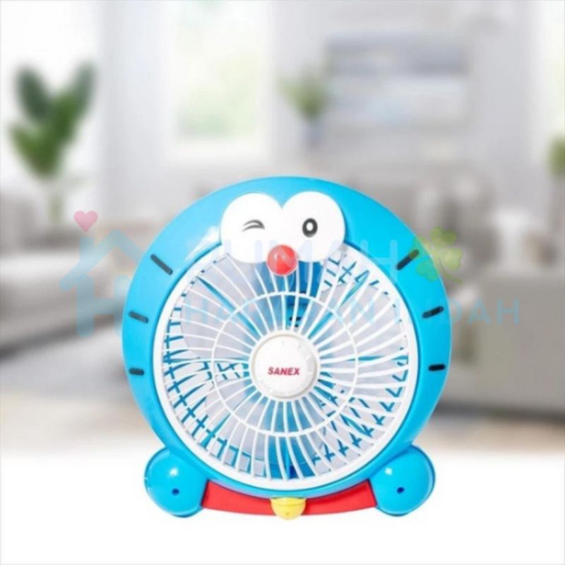 Kipas Angin Karakter 8 Inch | Kipas Karakter Doraemon | Sanex KK-802D | Kipas Karakter | Box Fan | K