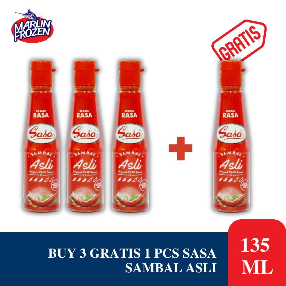 

Sasa Sambal Asli 135 ml - Beli 3 gratis1 pcs