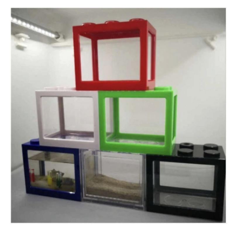 Akuarium/aquarium/akuarium kecil/akuarium mini/akuarium lego