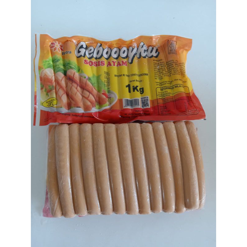 

Sosis Gebooyku Coklat 1kg isi 40biji