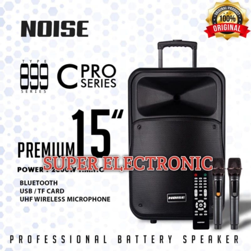 Speaker Portable Noise 899C Premium 15 Original Speaker 15inch Garansi resmi