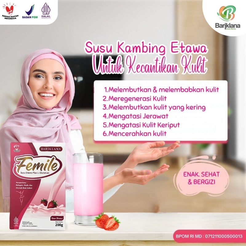 

Femile Susu Kambing Etawa Plus Collagen untuk kecantikan dan kulit