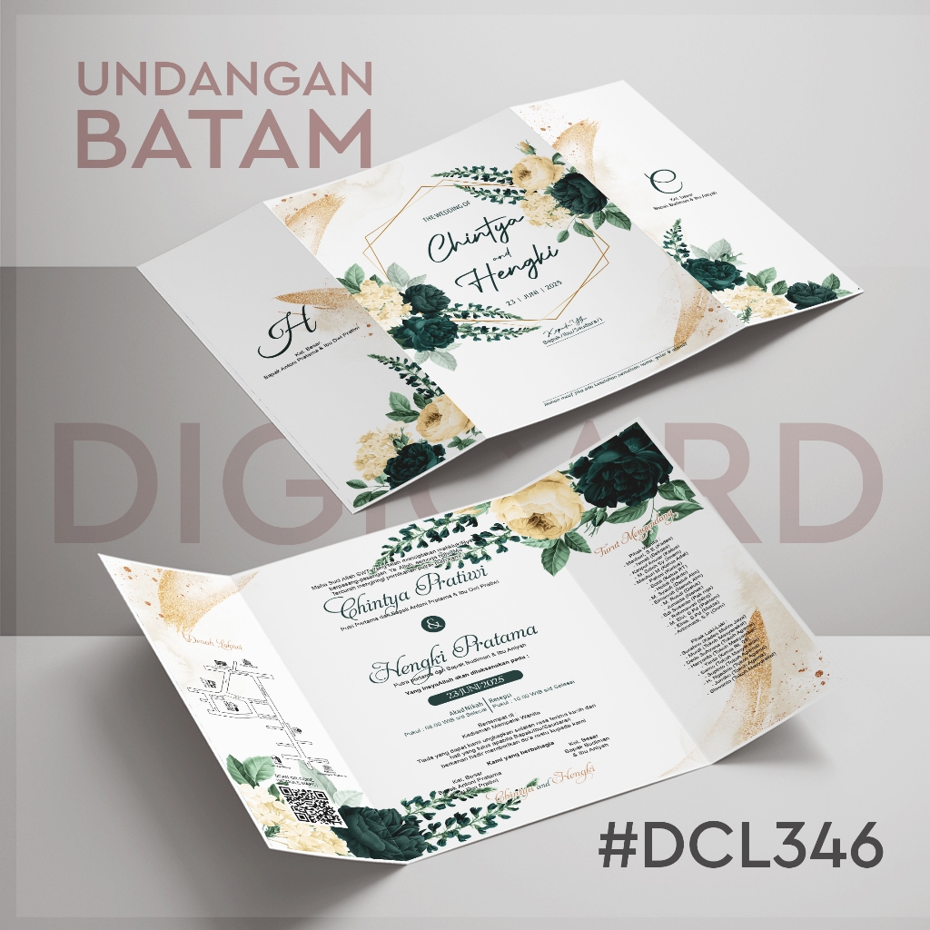 UNDANGAN BATAM| Undangan Lipat 3 | Undangan Softcover | Undangan Khitan | Undangan Ngunduh Mantu