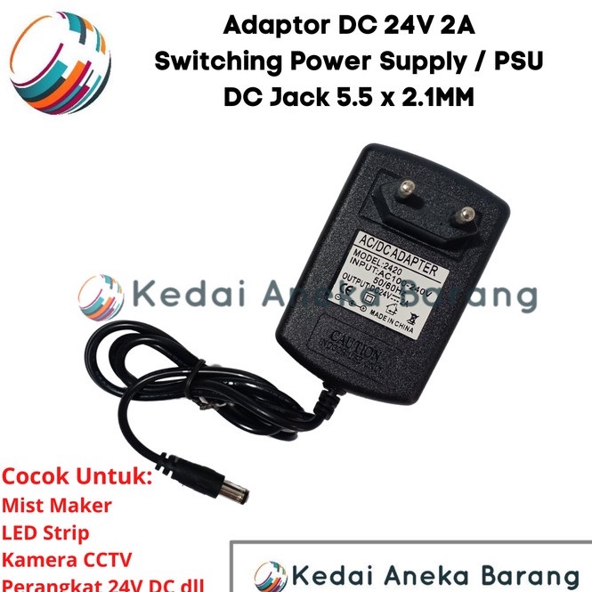 Special Pr Adaptor 24V 2A High Quality 24 Volt 2 Ampere Switching Power Supply SMPS PSU DC Jack 55X2