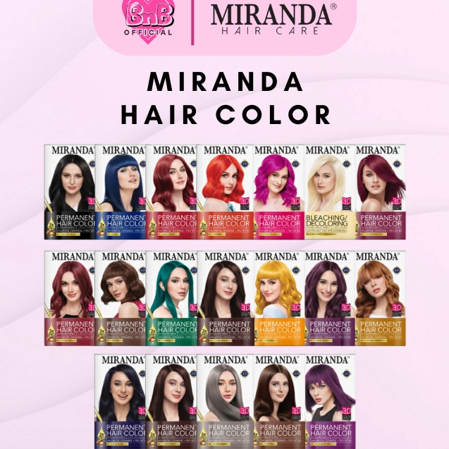 MEGA SALE BnB MIRANDA  HAIR COLOR  BLACK  BLUE  RED AS FIRE  ORANGE  PINK  BLEACHING  RED SCARLET  G