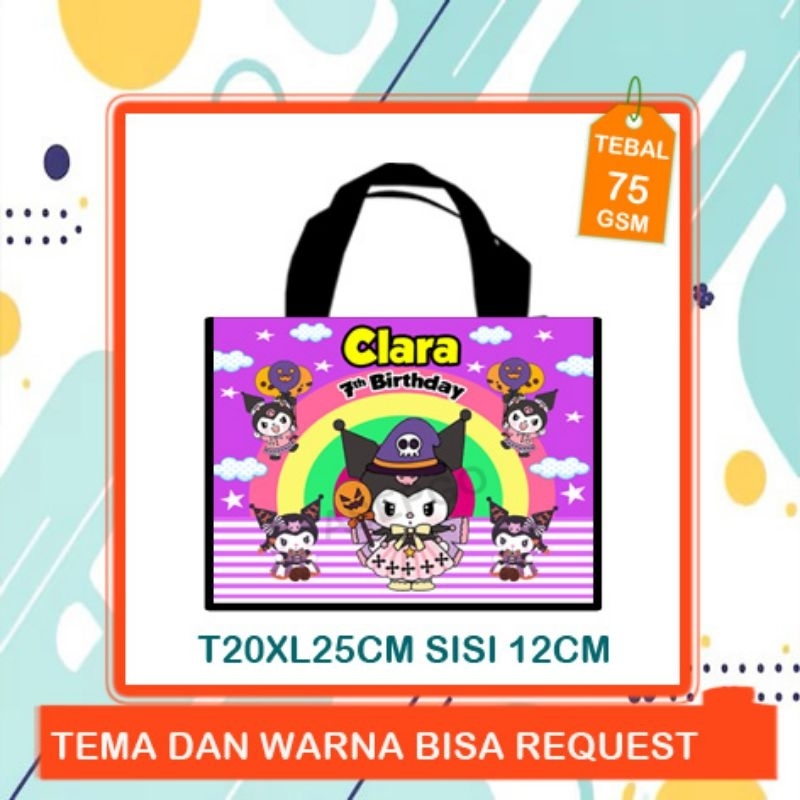 

tas custom ulang tahun anak / tas ultah kuromi Sanrio terlaris