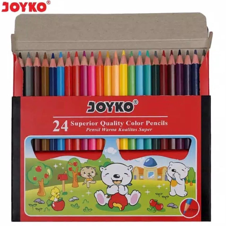 

Harga Terbaru PAMPensil Warna 24 Warna Pendek Joyko isi 24
