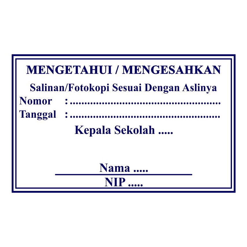 

KODE R75R Stempel Legalisir atau Size Besar