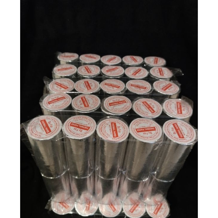 

Super Irit Kertas struk kasir edc murah 5857x31mm isi 1 pcs untuk printer edc bluetooth 58mm