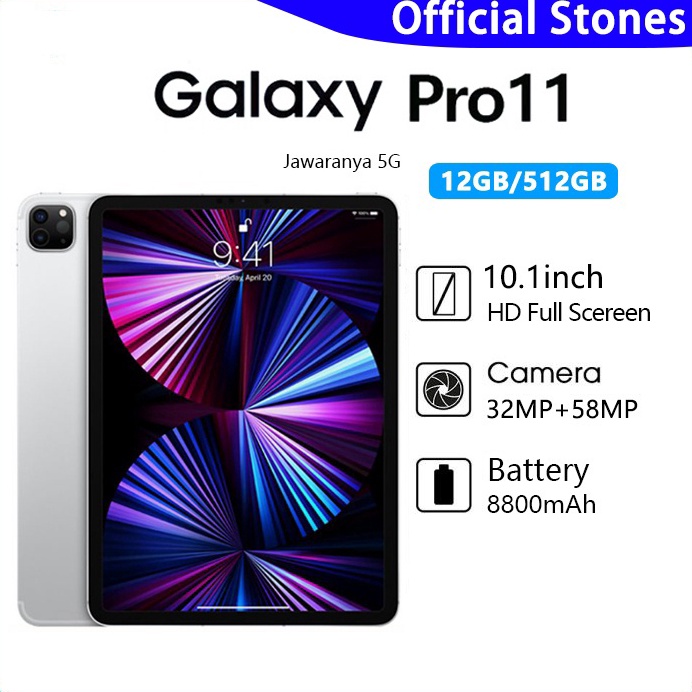 Pasti Tertarik Best sellerTablet PC Asli Pro11 Tab Baru big sale in 223 12GB  512GB Layar Full Scree