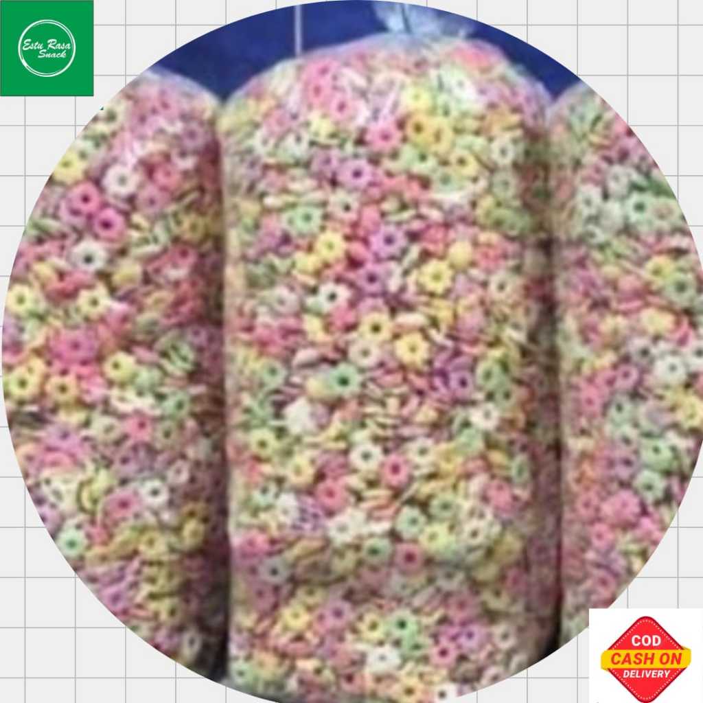 

Snack Sakura Warna Warni 500 Grm