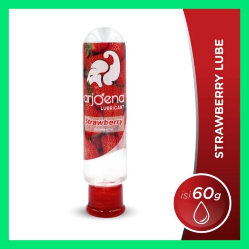 (privasi terjamin) gel pelumas arjoena lubricant kondom strawberry pelumas lubrican pria wanita taha
