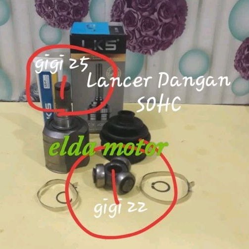 CV Joint Dalam As Roda Depan Dalam Mitsubishi Lancer Dangan SOHC
