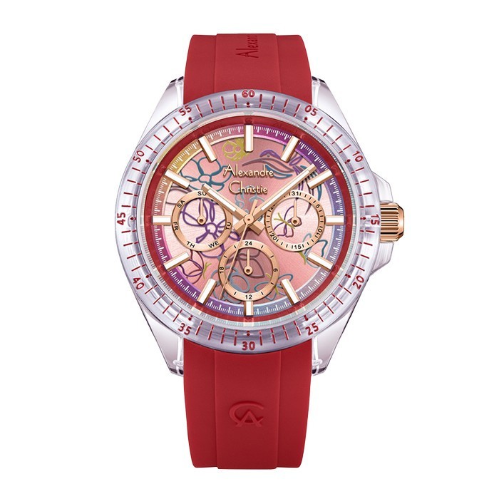 Jam Tangan Wanita Alexandre Christie Multifunction AC 2B11 BFRRGSLRE Original