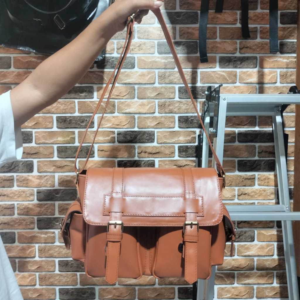 Tas messenger terbaru pria kulit asli - Tas kerja kulit