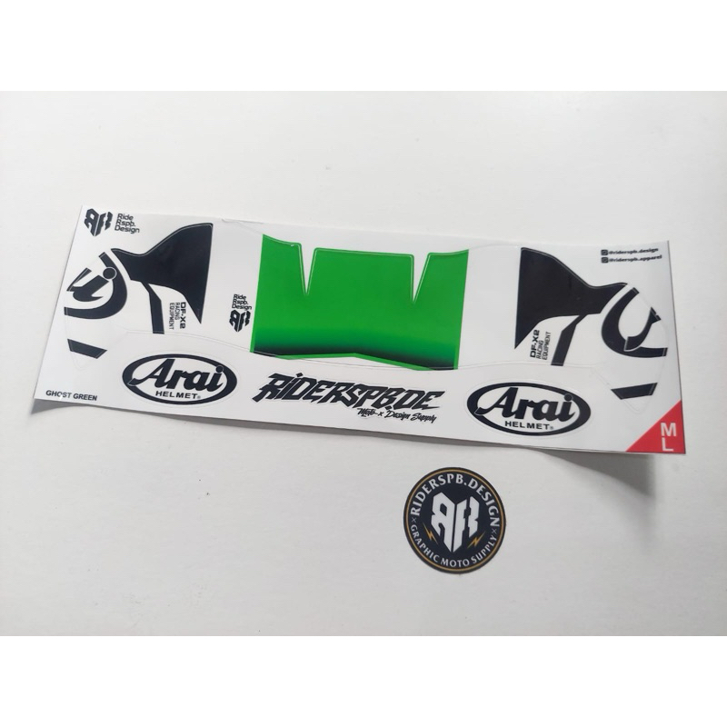 GHOST GREEN RX7X - STICKER DECAL SPOILER DF-X2