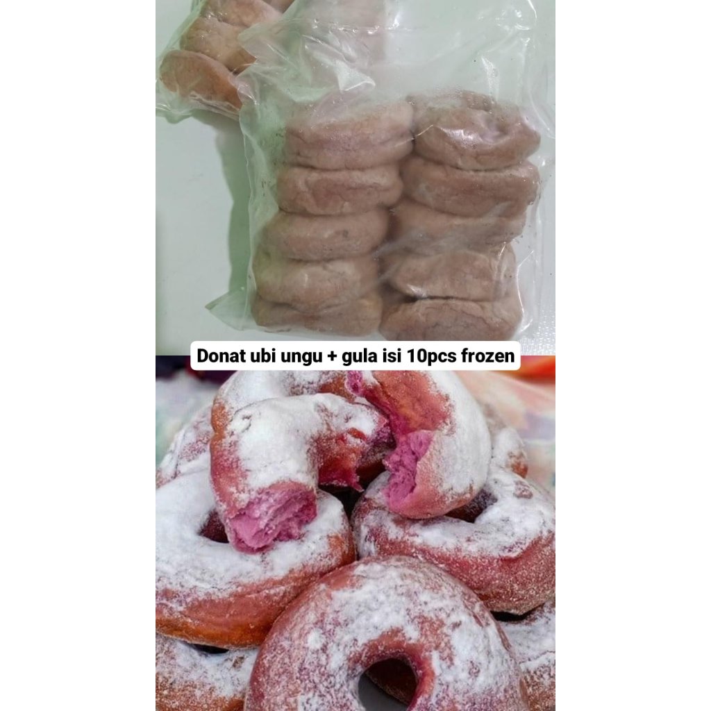 

Donat ubi ungu home made sehat isi 10pcs frozen food