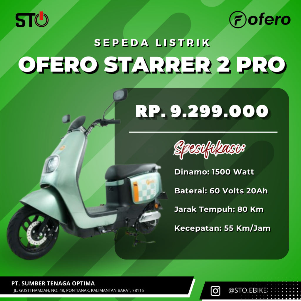 Sepeda Listrik OFERO Starrer 2 Pro
