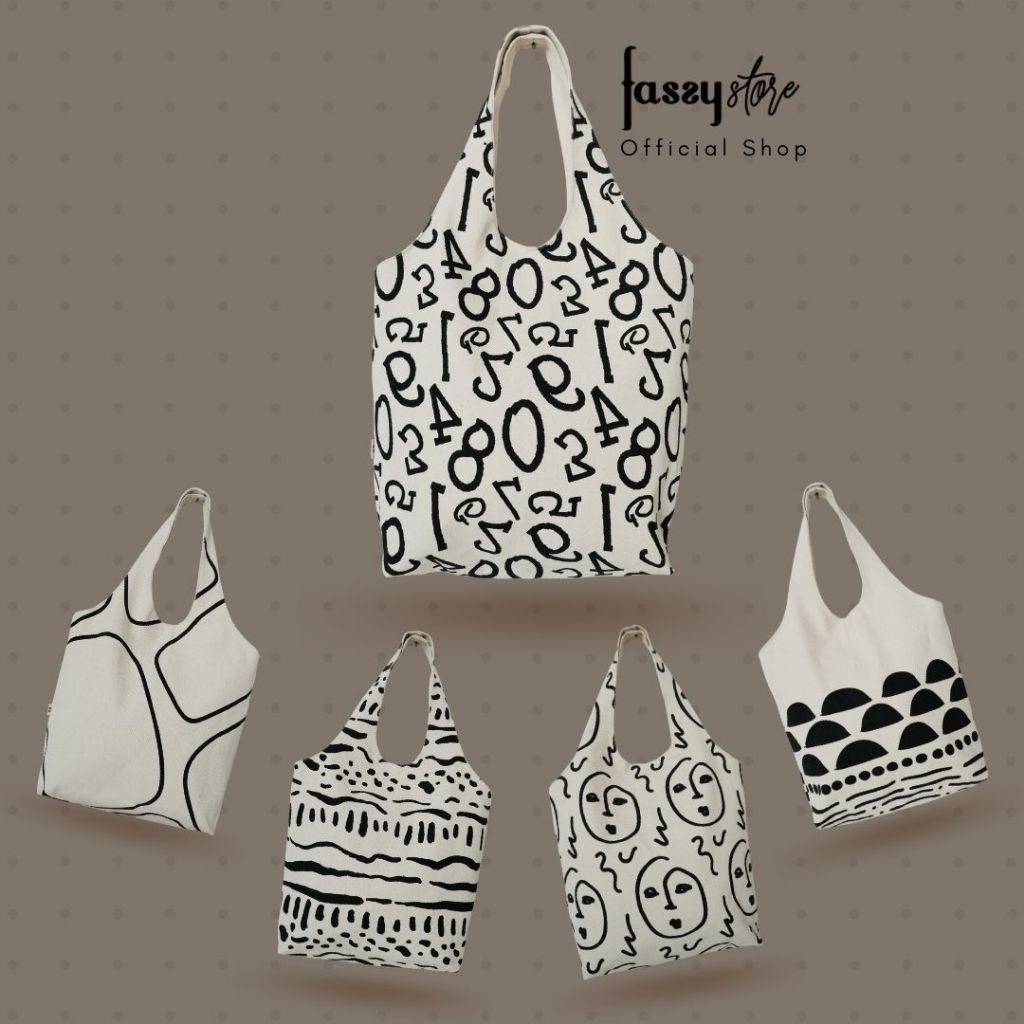 Fassystore Totebag Kanvas Dummi Aesthetic Wanita