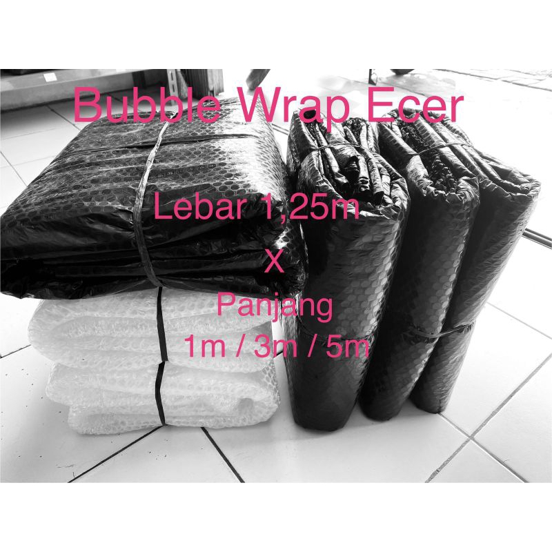 

BUBBLE WRAP ECER 1,25 Meter x 1 mtr / 3mtr / 5mtr Berkualitas Tebal 3Kg
