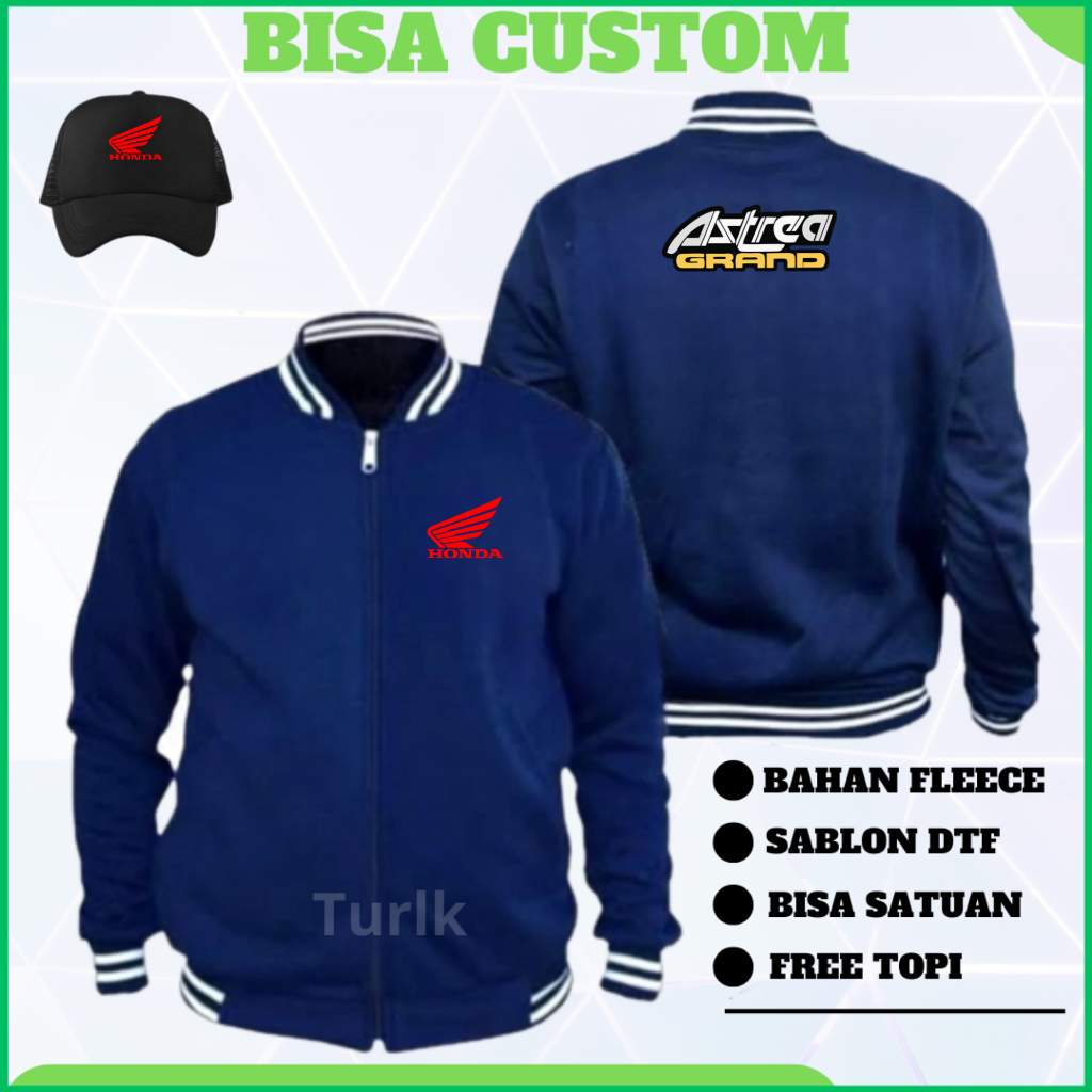 Jaket Astrea Grand Jaket Honda Astrea Grand Varsity Custom