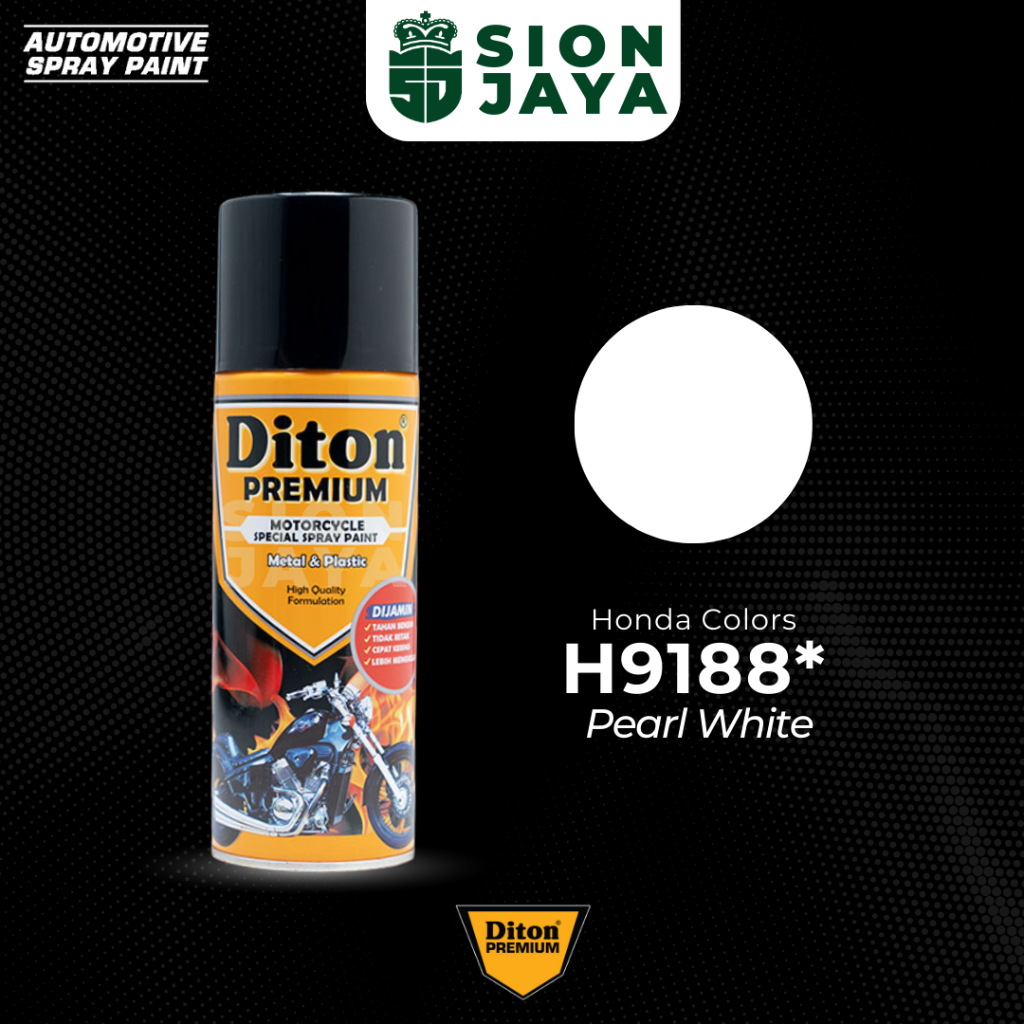 Pilox / Pylox / Cat Semprot Diton Premium Honda Mutiara Putih Pearl White H 9188*