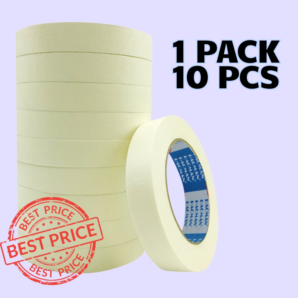 

1 inci 10 Pcs Masking tape isolasi kertas lakban selotip isolasi