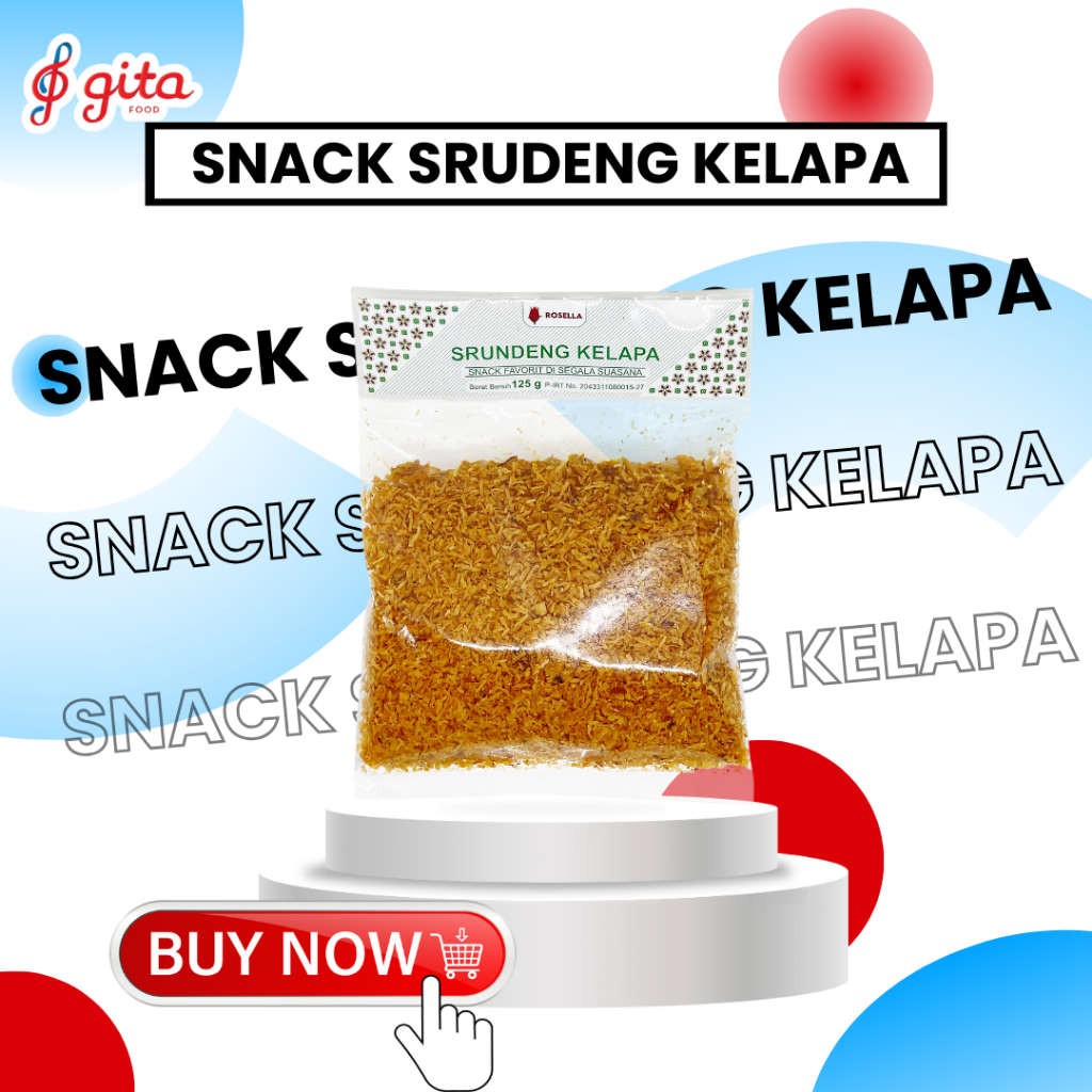 

Snack Srundeng Kelapa Gurih Manis Kemasan [125 g]