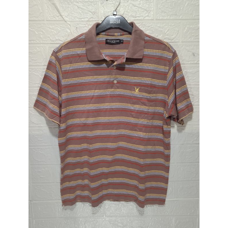 Lyle Scott stripe Polo shirt