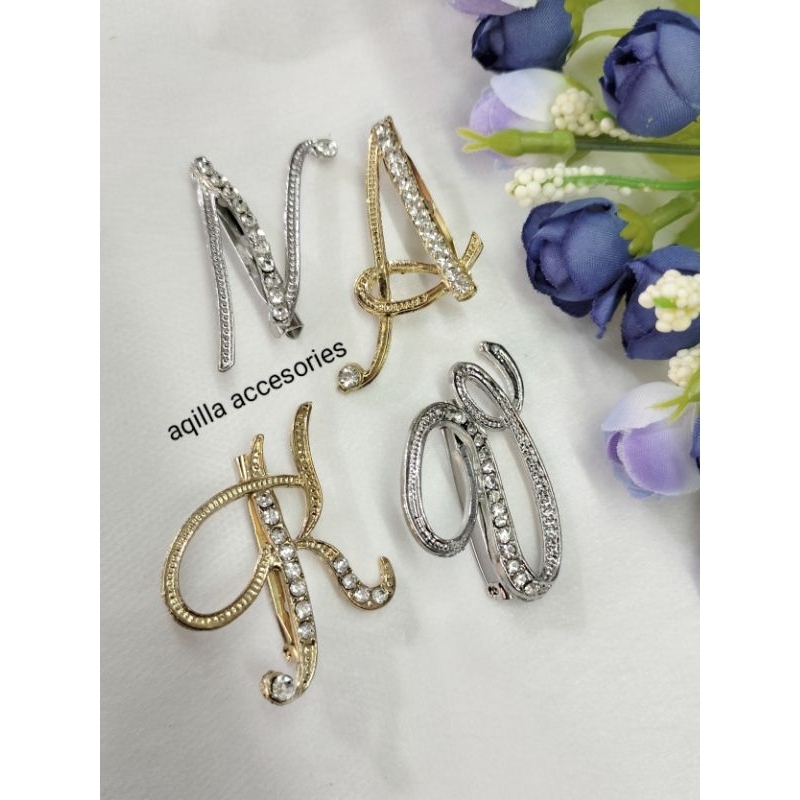 Bros / Bros huruf / Bros hijab / inisial huruf / Bros nama / Bros Korean premium TERBARU