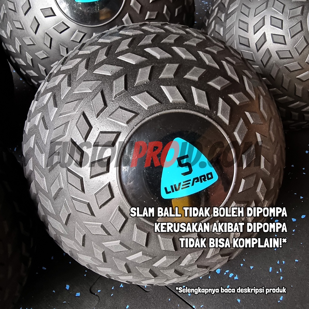 Slam Ball 5kg Bola Gym Medicine Ball Fitness Heavy Duty Livepro
