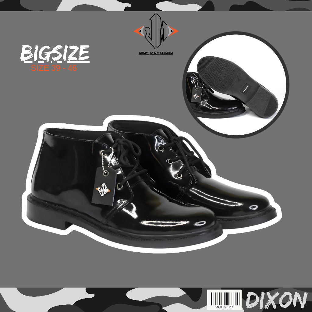 Sepatu Jumbo PDH Kulit Mengkilap Big Size Terbaru Asli Original Pantofel Kuat Dan Aman Cocok Untuk D