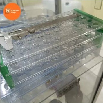 Rak Tabung Reaksi Test Tube diameter 16 mm 50 lubang Acrylic