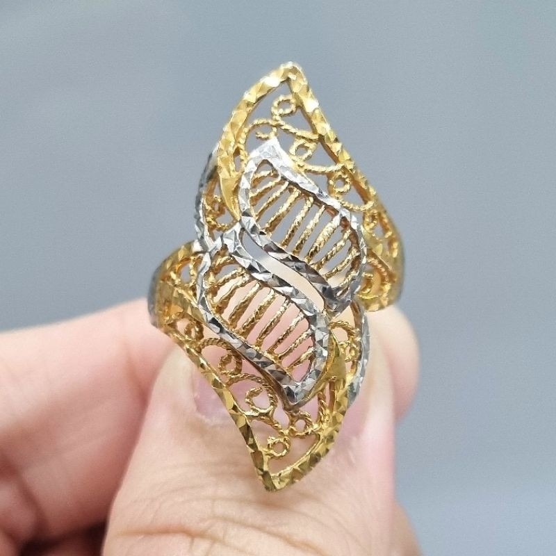 Cincin Emas Dubai 16K 70% 700, 4 gram, Ukuran Ring Size 18 - PJ