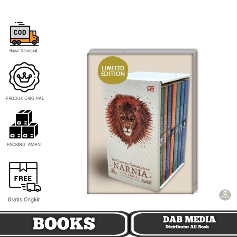 Boxset The Chronicles of Narnia - CS Lewis Buku Fantasi