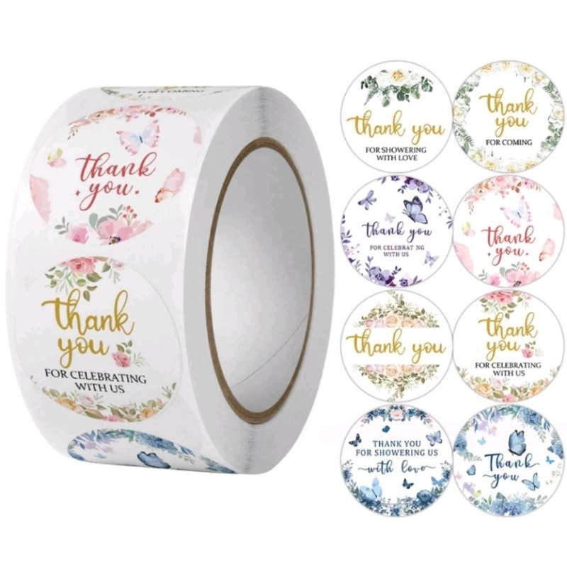 

Sticker Thank You Stiker Label Souvenir Nikah Thank You For Coming Celebrating 500pcs