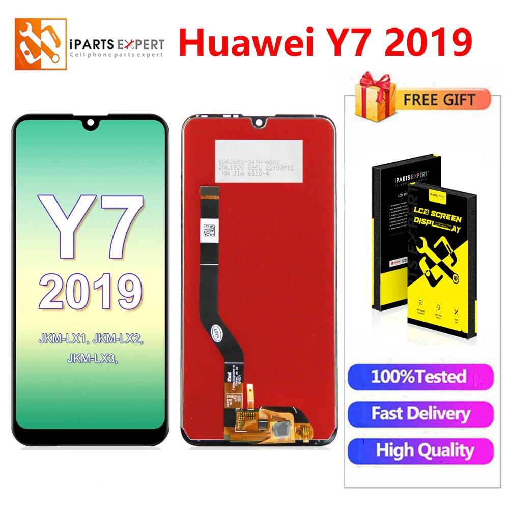 IPARTSEXPERT Original LCD For Huawei Y7 2019 / Huawei Enjoy 9 Penggantian rakitan Digitizer layar se