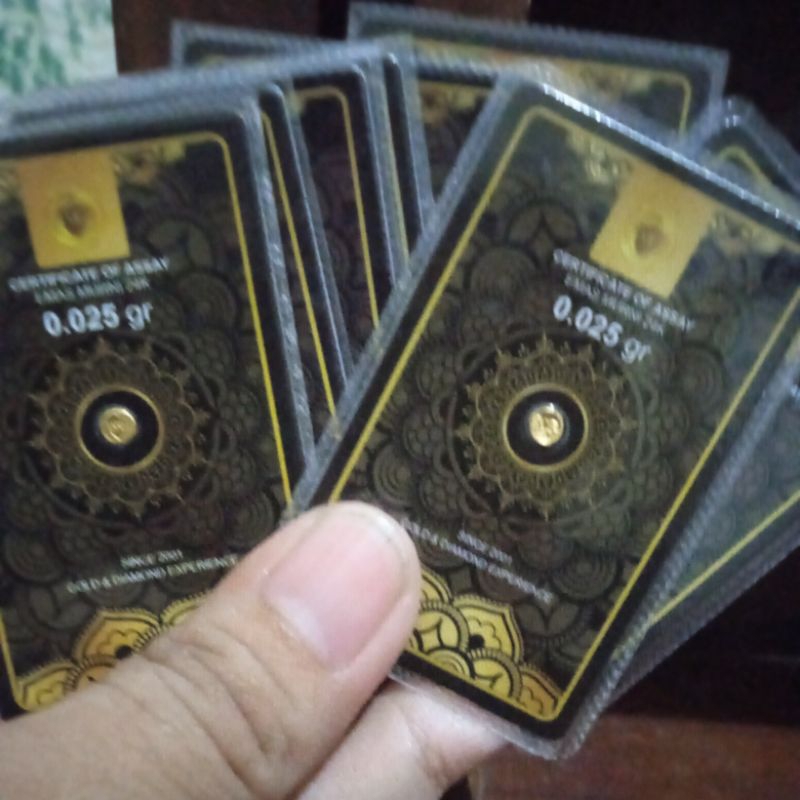 Minigold 0.025 gram Logam mulia 24 karat